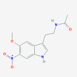 molecular formula C13H15N3O4 B273582 N-[2-(5-methoxy-6-nitro-1H-indol-3-yl)ethyl]acetamide CAS No. 313373-75-0