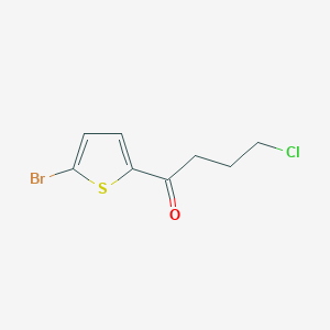 molecular formula C8H8BrClOS B2735851 1-(5-溴噻吩-2-基)-4-氯丁酮 CAS No. 80775-43-5