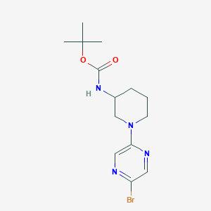 Tert-butyl N-[1-(5-bromopyrazin-2-yl)piperidin-3-yl]carbamate
