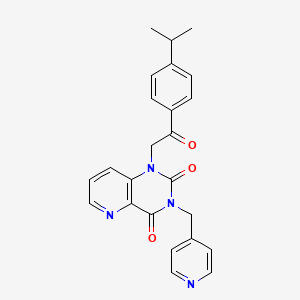 1-(2-(4-isopropylphenyl)-2-oxoethyl)-3-(pyridin-4-ylmethyl)pyrido[3,2-d]pyrimidine-2,4(1H,3H)-dione