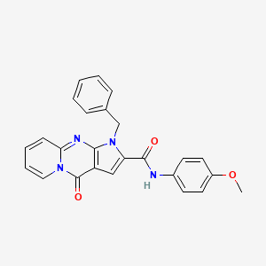molecular formula C25H20N4O3 B2735876 1-benzyl-N-(4-methoxyphenyl)-4-oxo-1,4-dihydropyrido[1,2-a]pyrrolo[2,3-d]pyrimidine-2-carboxamide CAS No. 896817-88-2