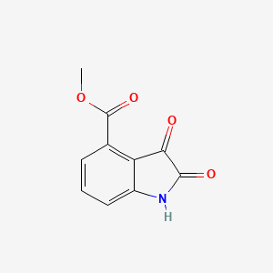 molecular formula C10H7NO4 B2735884 Methyl 2,3-dioxoindoline-4-carboxylate CAS No. 153072-43-6