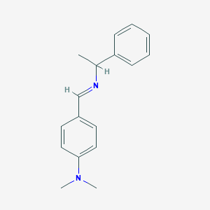 molecular formula C17H20N2 B273590 N-[4-(dimethylamino)benzylidene]-N-(1-phenylethyl)amine 