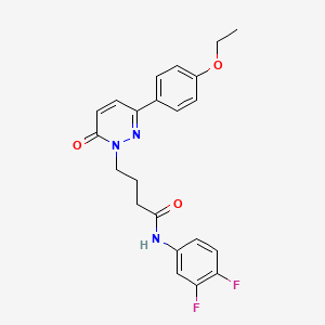 molecular formula C22H21F2N3O3 B2735903 N-(3,4-二氟苯基)-4-(3-(4-乙氧基苯基)-6-氧代吡啶-1(6H)-基)丁酰胺 CAS No. 946216-11-1