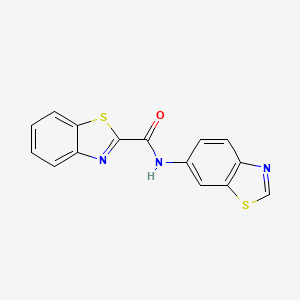 molecular formula C15H9N3OS2 B2735909 N-(苯并[d]噻唑-6-基)苯并[d]噻唑-2-羧酰胺 CAS No. 899988-58-0