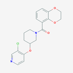 molecular formula C19H19ClN2O4 B2735922 (3-((3-Chloropyridin-4-yl)oxy)piperidin-1-yl)(2,3-dihydrobenzo[b][1,4]dioxin-5-yl)methanone CAS No. 2034434-00-7