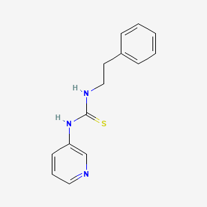 molecular formula C14H15N3S B2735932 N-(2-phenylethyl)-N'-pyridin-3-ylthiourea CAS No. 60572-54-5
