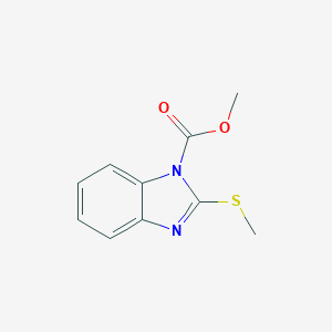 molecular formula C10H10N2O2S B273594 Methyl 2-(methylsulfanyl)-1H-benzimidazole-1-carboxylate 