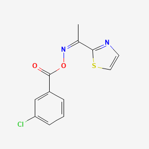 2-{[(3-Chlorobenzoyl)oxy]ethanimidoyl}-1,3-thiazole
