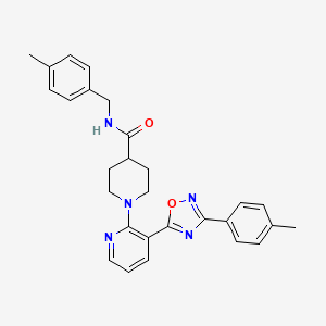 N-(2-furylmethyl)-1-{4-[(2-thienylsulfonyl)amino]phenyl}cyclopropanecarboxamide