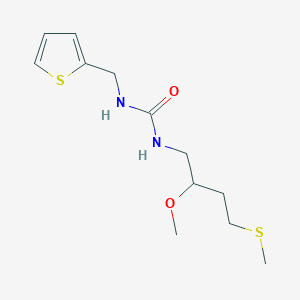 1-(2-Methoxy-4-methylsulfanylbutyl)-3-(thiophen-2-ylmethyl)urea