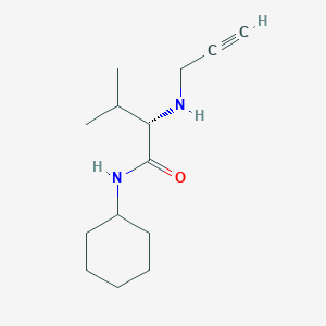(2S)-N-Cyclohexyl-3-methyl-2-(prop-2-ynylamino)butanamide