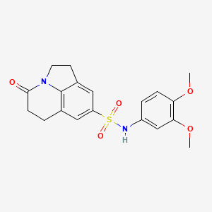 N-(3,4-dimethoxyphenyl)-4-oxo-2,4,5,6-tetrahydro-1H-pyrrolo[3,2,1-ij]quinoline-8-sulfonamide