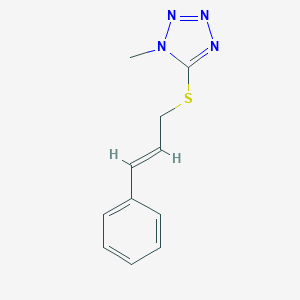 molecular formula C11H12N4S B273596 cinnamyl 1-methyl-1H-tetraazol-5-yl sulfide 