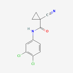 molecular formula C11H8Cl2N2O B2735973 1-cyano-N-(3,4-dichlorophenyl)cyclopropanecarboxamide CAS No. 1188535-34-3