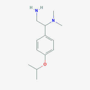 molecular formula C13H22N2O B2735977 {2-Amino-1-[4-(propan-2-yloxy)phenyl]ethyl}dimethylamine CAS No. 928000-64-0