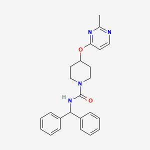 molecular formula C24H26N4O2 B2736024 N-苄基-4-((2-甲基嘧啶-4-基)氧基)哌啶-1-甲酰胺 CAS No. 2097920-84-6