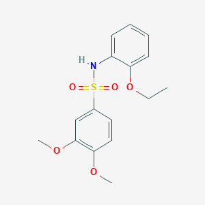 molecular formula C16H19NO5S B273603 N-(2-ethoxyphenyl)-3,4-dimethoxybenzenesulfonamide 