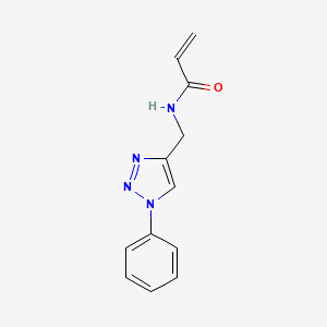 B2736041 N-[(1-Phenyltriazol-4-yl)methyl]prop-2-enamide CAS No. 2125614-65-3
