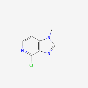 molecular formula C8H8ClN3 B2736043 4-chloro-1,2-dimethyl-1H-imidazo[4,5-c]pyridine CAS No. 73576-77-9