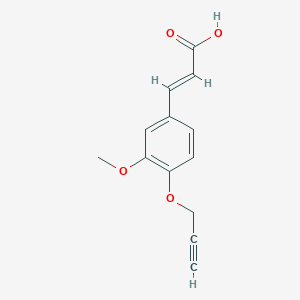 (2E)-3-[3-methoxy-4-(prop-2-yn-1-yloxy)phenyl]prop-2-enoic acid