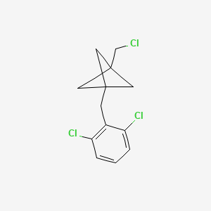 1-(Chloromethyl)-3-[(2,6-dichlorophenyl)methyl]bicyclo[1.1.1]pentane