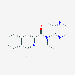 1-chloro-N-ethyl-N-(3-methylpyrazin-2-yl)isoquinoline-3-carboxamide