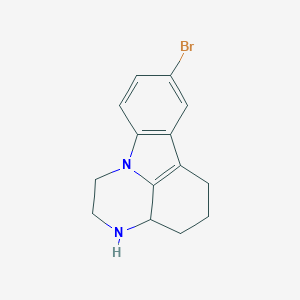 molecular formula C14H15BrN2 B273606 8-Bromo-2,3,3a,4,5,6-hexahydro-1H-pyrazino[3,2,1-jk]carbazole 