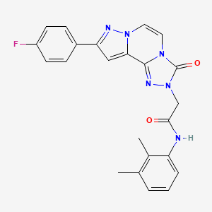 molecular formula C23H19FN6O2 B2736108 Chembl4586069 CAS No. 1206988-05-7