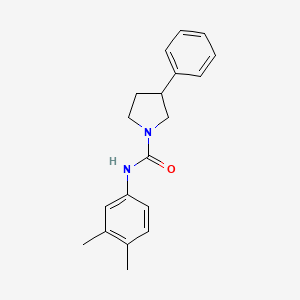 molecular formula C19H22N2O B2736116 N-(3,4-dimethylphenyl)-3-phenylpyrrolidine-1-carboxamide CAS No. 898186-35-1