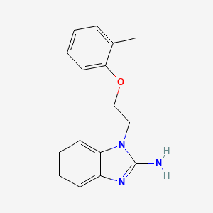 molecular formula C16H17N3O B2736123 1-(2-o-Tolyloxy-ethyl)-1H-benzoimidazol-2-ylamine CAS No. 342398-08-7