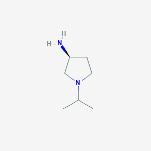 molecular formula C7H16N2 B2736127 (S)-1-Isopropylpyrrolidin-3-amine CAS No. 1149384-35-9; 914603-85-3