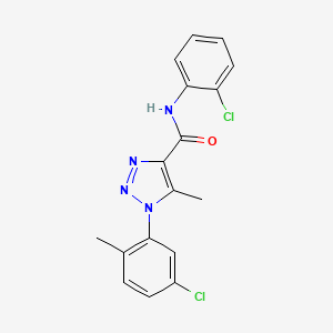 molecular formula C17H14Cl2N4O B2736138 1-(5-chloro-2-methylphenyl)-N-(2-chlorophenyl)-5-methyl-1H-1,2,3-triazole-4-carboxamide CAS No. 904815-40-3