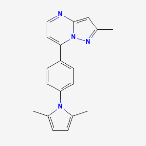 7-[4-(2,5-dimethyl-1H-pyrrol-1-yl)phenyl]-2-methylpyrazolo[1,5-a]pyrimidine