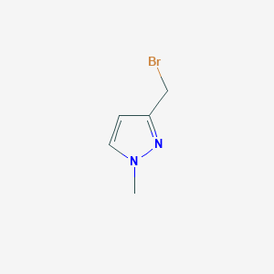 molecular formula C5H7BrN2 B027362 3-(溴甲基)-1-甲基-1H-吡唑 CAS No. 102846-13-9