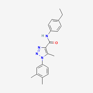 1-(3,4-dimethylphenyl)-N-(4-ethylphenyl)-5-methyl-1H-1,2,3-triazole-4-carboxamide
