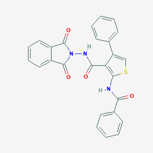 2-(benzoylamino)-N-(1,3-dioxo-1,3-dihydro-2H-isoindol-2-yl)-4-phenyl-3-thiophenecarboxamide