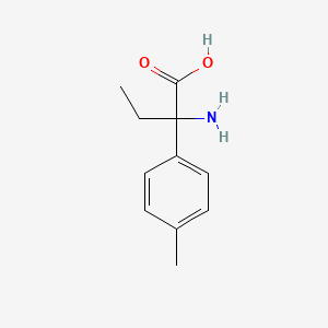 molecular formula C11H15NO2 B2736259 2-amino-2-(4-methylphenyl)butanoic Acid CAS No. 412924-76-6