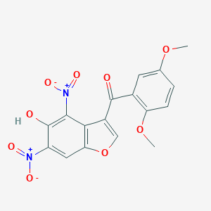 (2,5-Dimethoxyphenyl){5-hydroxy-4,6-bisnitro-1-benzofuran-3-yl}methanone