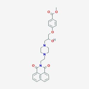 molecular formula C29H31N3O6 B2736284 methyl 4-(3-(4-(2-(1,3-dioxo-1H-benzo[de]isoquinolin-2(3H)-yl)ethyl)piperazin-1-yl)-2-hydroxypropoxy)benzoate CAS No. 537700-96-2