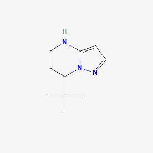 molecular formula C10H17N3 B2736304 7-叔丁基-4H,5H,6H,7H-吡唑并[1,5-a]嘧啶 CAS No. 1698408-65-9