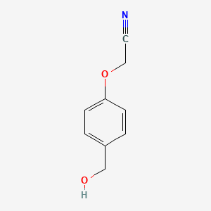 molecular formula C9H9NO2 B2736336 2-[4-(Hydroxymethyl)phenoxy]acetonitrile CAS No. 123226-38-0