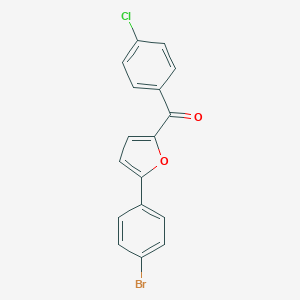 molecular formula C17H10BrClO2 B273634 [5-(4-Bromophenyl)furan-2-yl]-(4-chlorophenyl)methanone CAS No. 59835-52-8