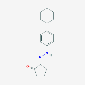 molecular formula C17H22N2O B273637 1,2-Cyclopentanedione 1-[(4-cyclohexylphenyl)hydrazone] 