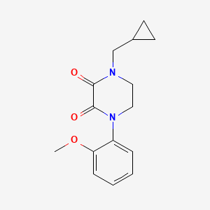 1-(Cyclopropylmethyl)-4-(2-methoxyphenyl)piperazine-2,3-dione