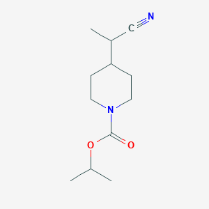 molecular formula C12H20N2O2 B2736420 Isopropyl 4-(1-cyanoethyl)piperidine-1-carboxylate CAS No. 1375065-78-3