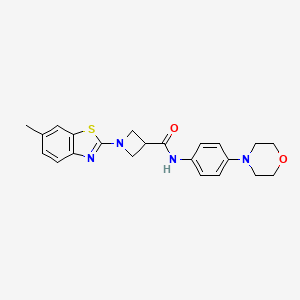 1-(6-methylbenzo[d]thiazol-2-yl)-N-(4-morpholinophenyl)azetidine-3-carboxamide
