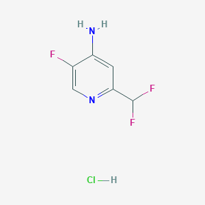 2-(Difluoromethyl)-5-fluoropyridin-4-amine hydrochloride