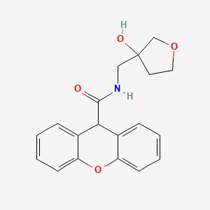 molecular formula C19H19NO4 B2736443 N-((3-羟基四氢呋喃-3-基)甲基)-9H-黄色素-9-甲酰胺 CAS No. 1949229-01-9