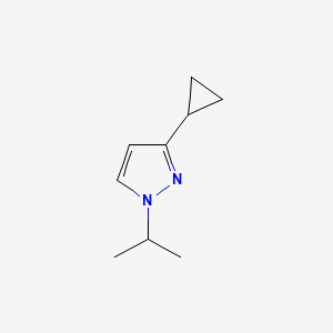 molecular formula C9H14N2 B2736447 3-Cyclopropyl-1-isopropyl-1H-pyrazole CAS No. 1798678-58-6